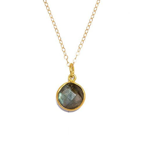 Gemstone Necklace in Labradorite