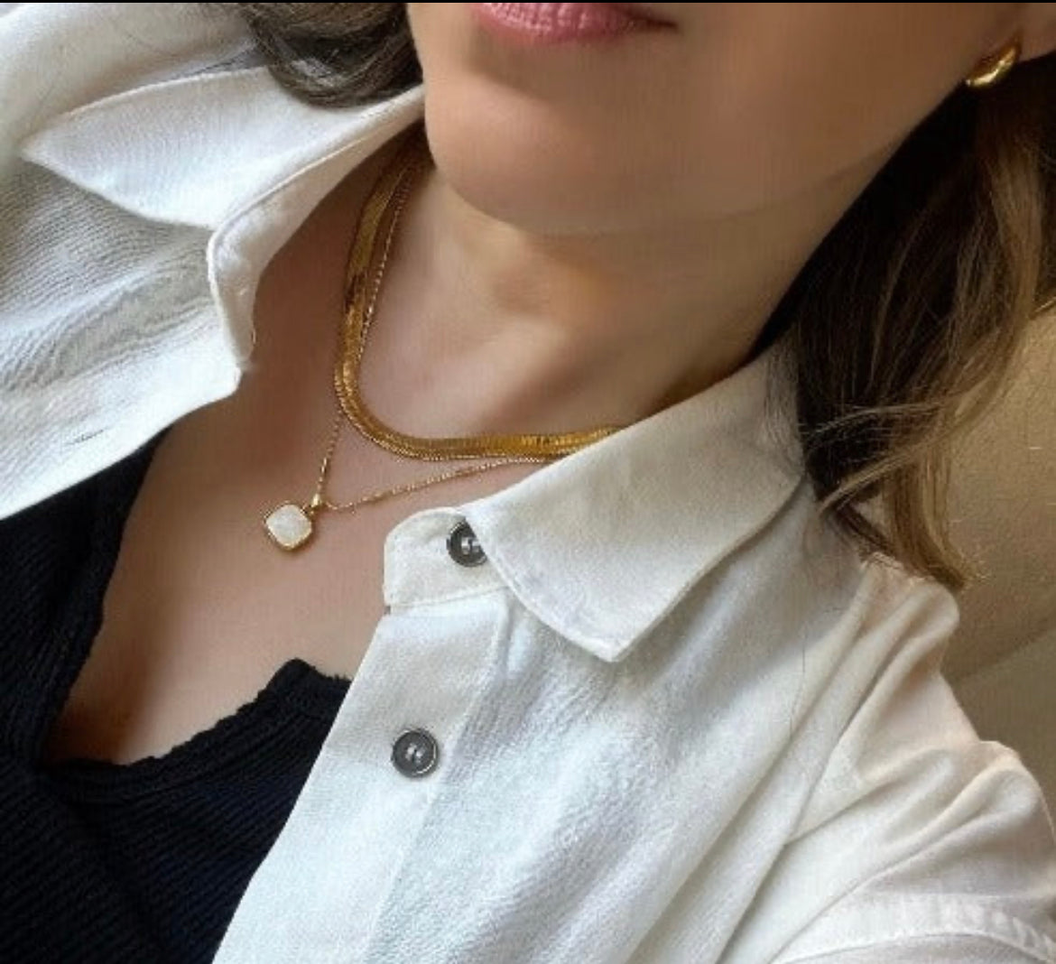 Sunset Pearl Necklace