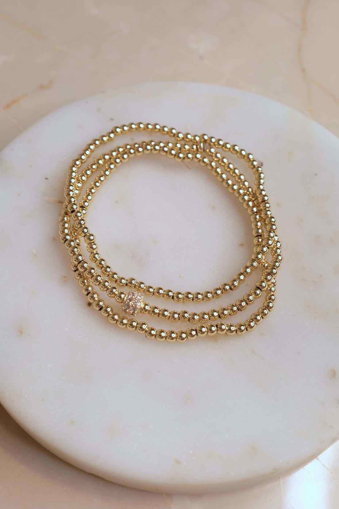 Gold Cali Bead Stack