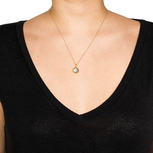 Gemstone Necklace in Labradorite